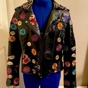 Faux black Leather jacket